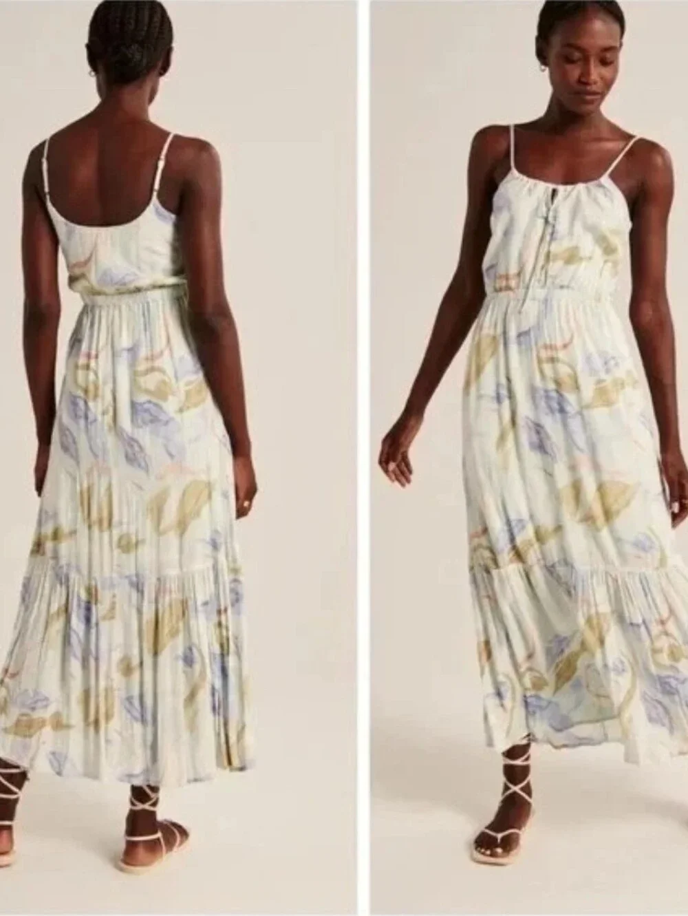 Abercrombie & Fitch Easy Waist Midaxi Dress Size XXLT NWT